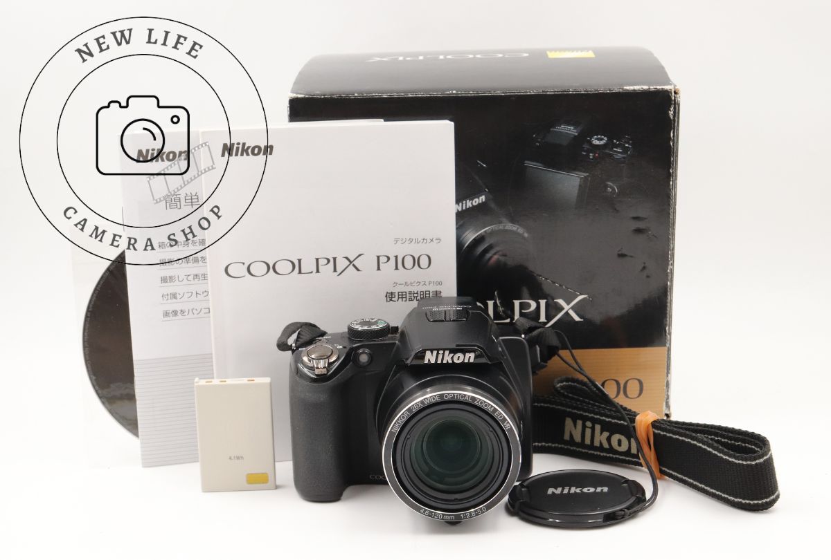 美品☆Nikon ニコン COOLPIX クールピクス P100 コンパクト デジタルカメラ ###17595
