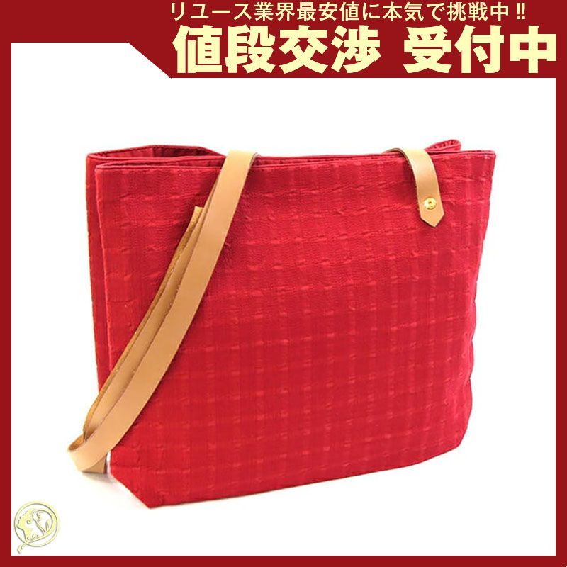 エルメス ショルダーバッグ アメダバ カバ ドゥ レッド