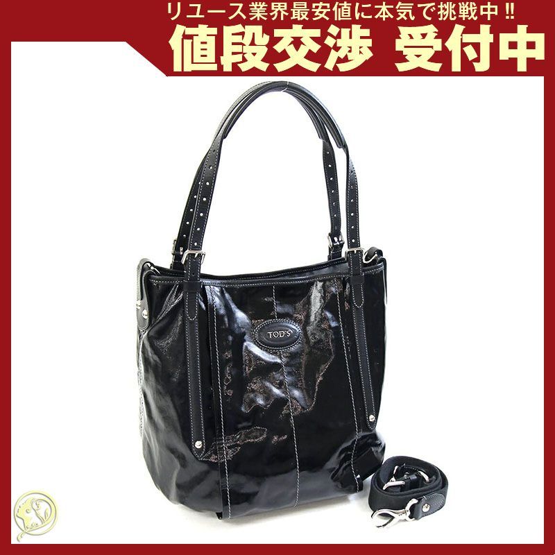 トッズ 2WAYトートバッグ Gバッグ ブラック レザー - メルカリ