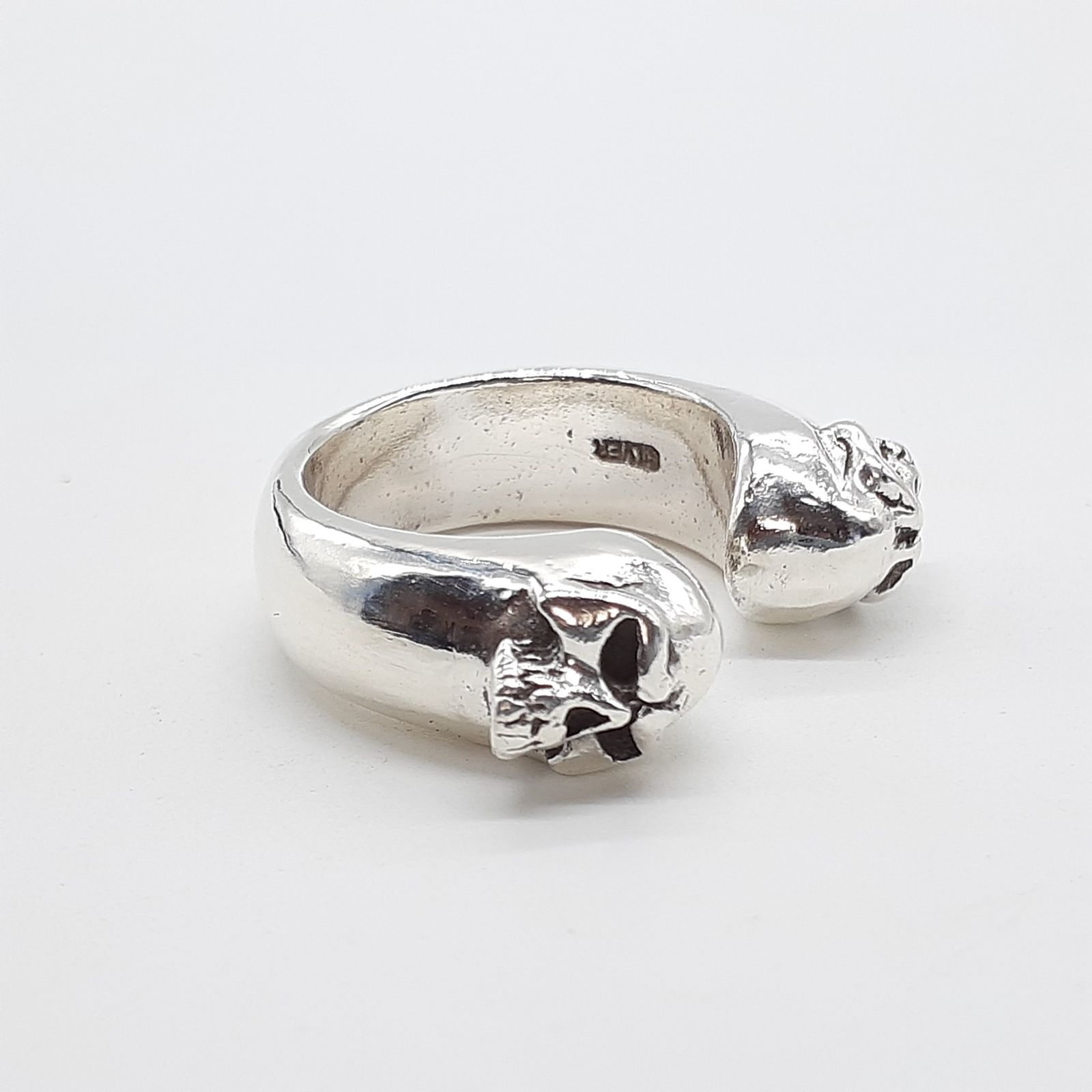 THIRTEEN DESIGNS サーティーンデザインズ リング シルバー SILVER KR-12 DOUBLE MAD FACE RING