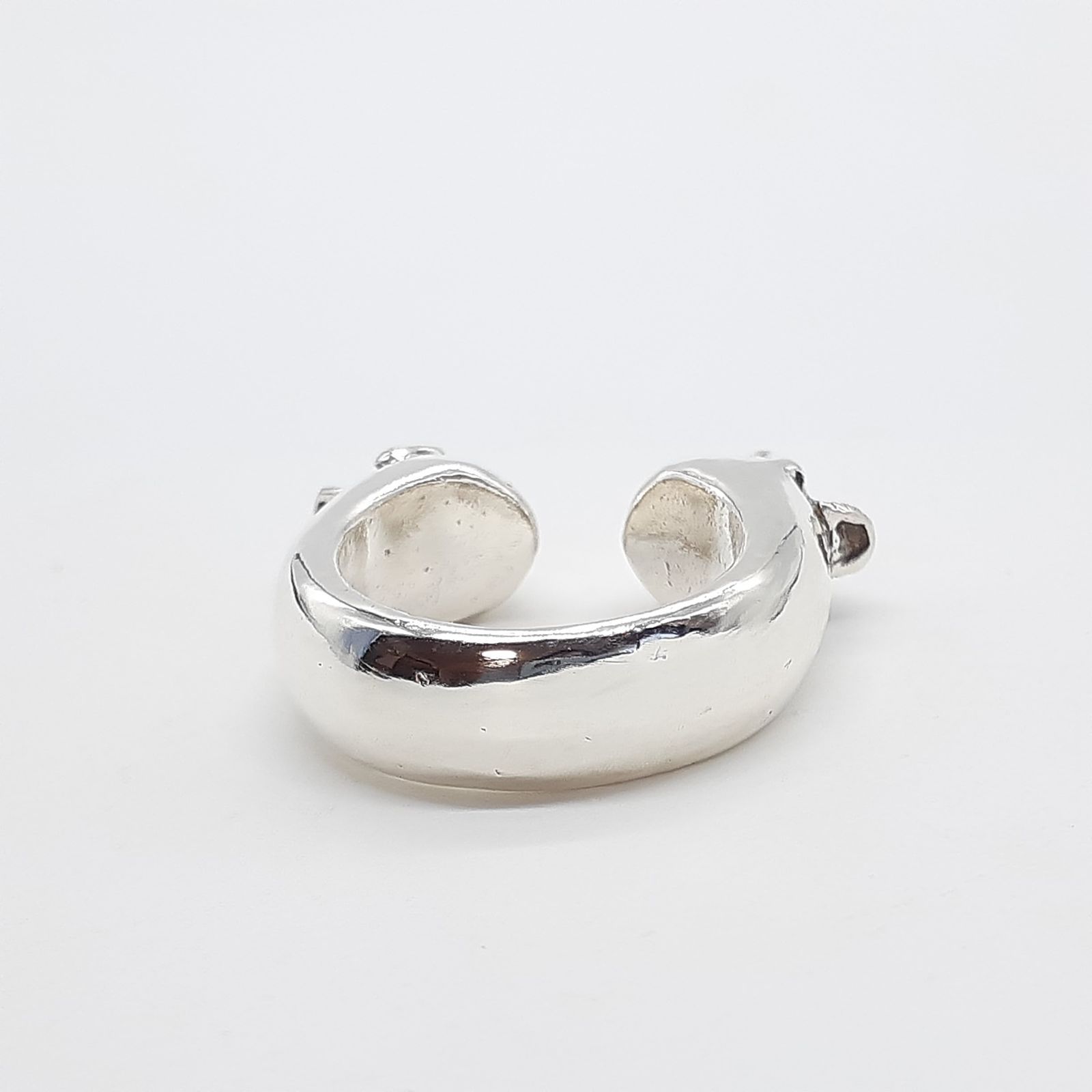 THIRTEEN DESIGNS サーティーンデザインズ リング シルバー SILVER KR-12 DOUBLE MAD FACE RING