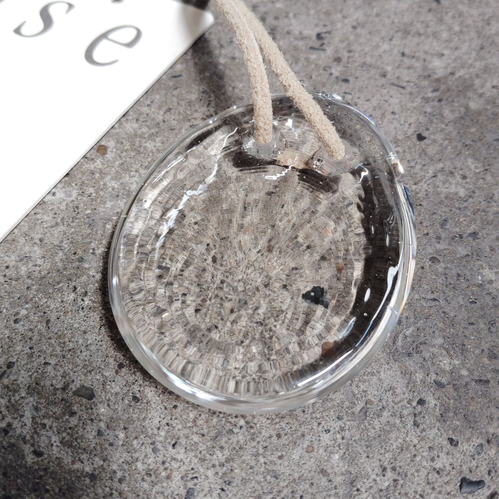 seya. 22ss DROP NECKLACE TRANSPARENT GLASS セヤ2022ssドロップ