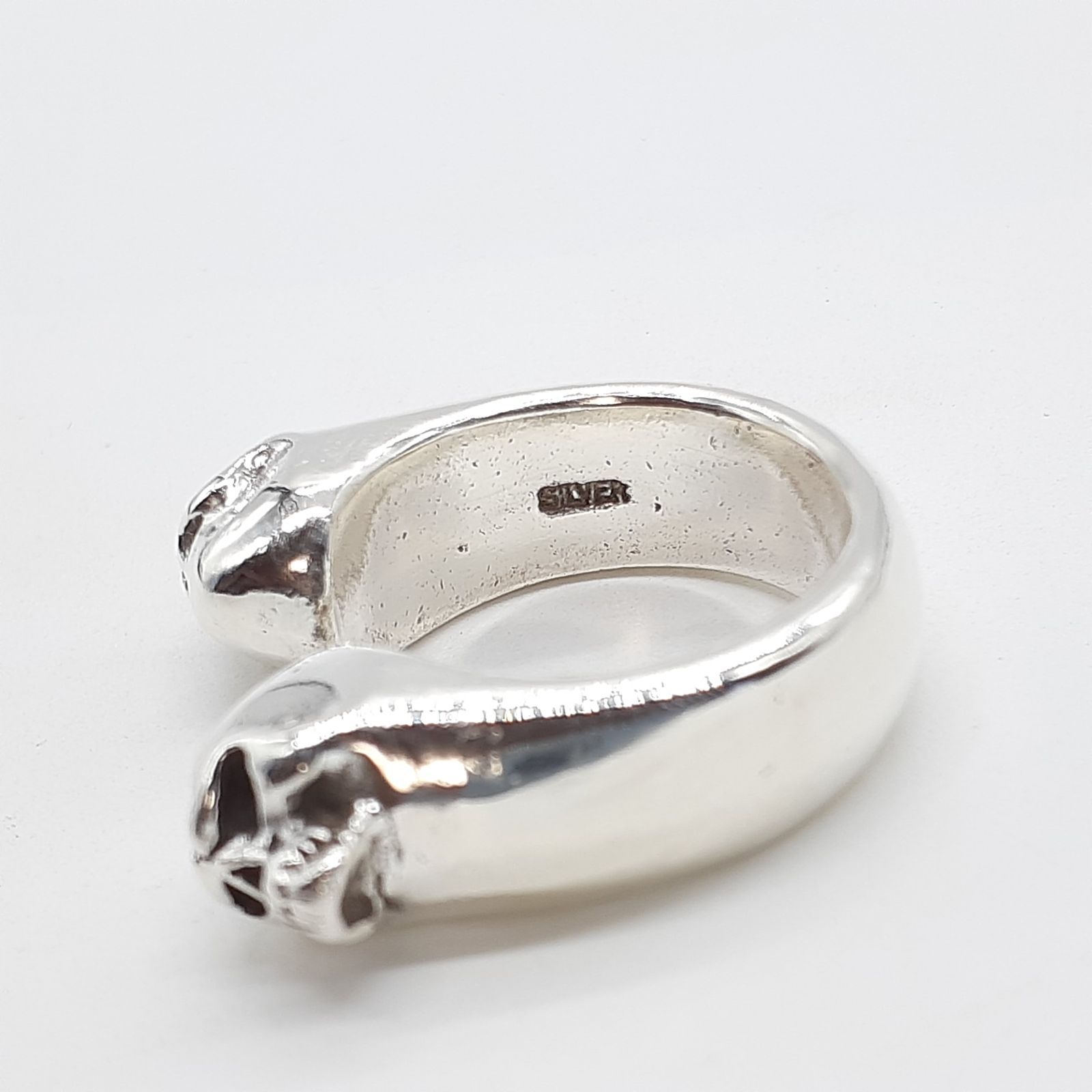 THIRTEEN DESIGNS サーティーンデザインズ リング シルバー SILVER KR-12 DOUBLE MAD FACE RING