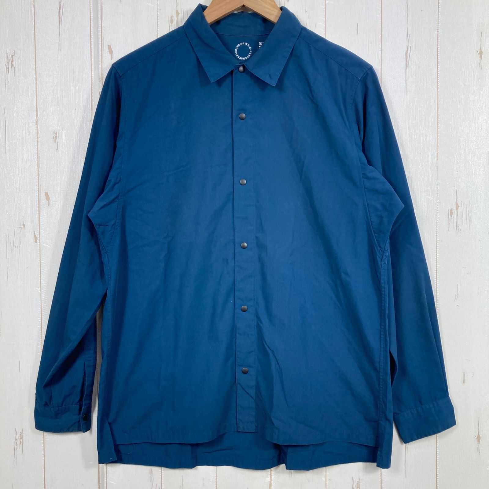 ✉️Unisex M ネイビー系 Yamatomichi ( 山と道 ) バンブー シャツ