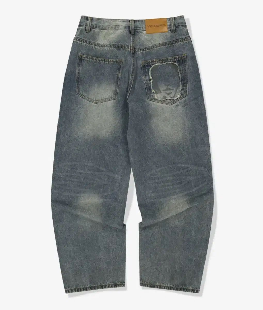 FACE DENIM PANTS (DENIM)