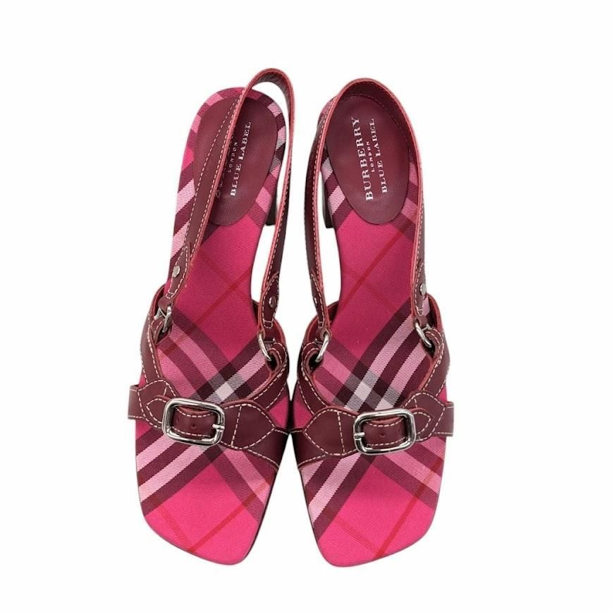 22 BURBERRY BLUE LABEL バーバリーブルーレーベル サンダル ミュール