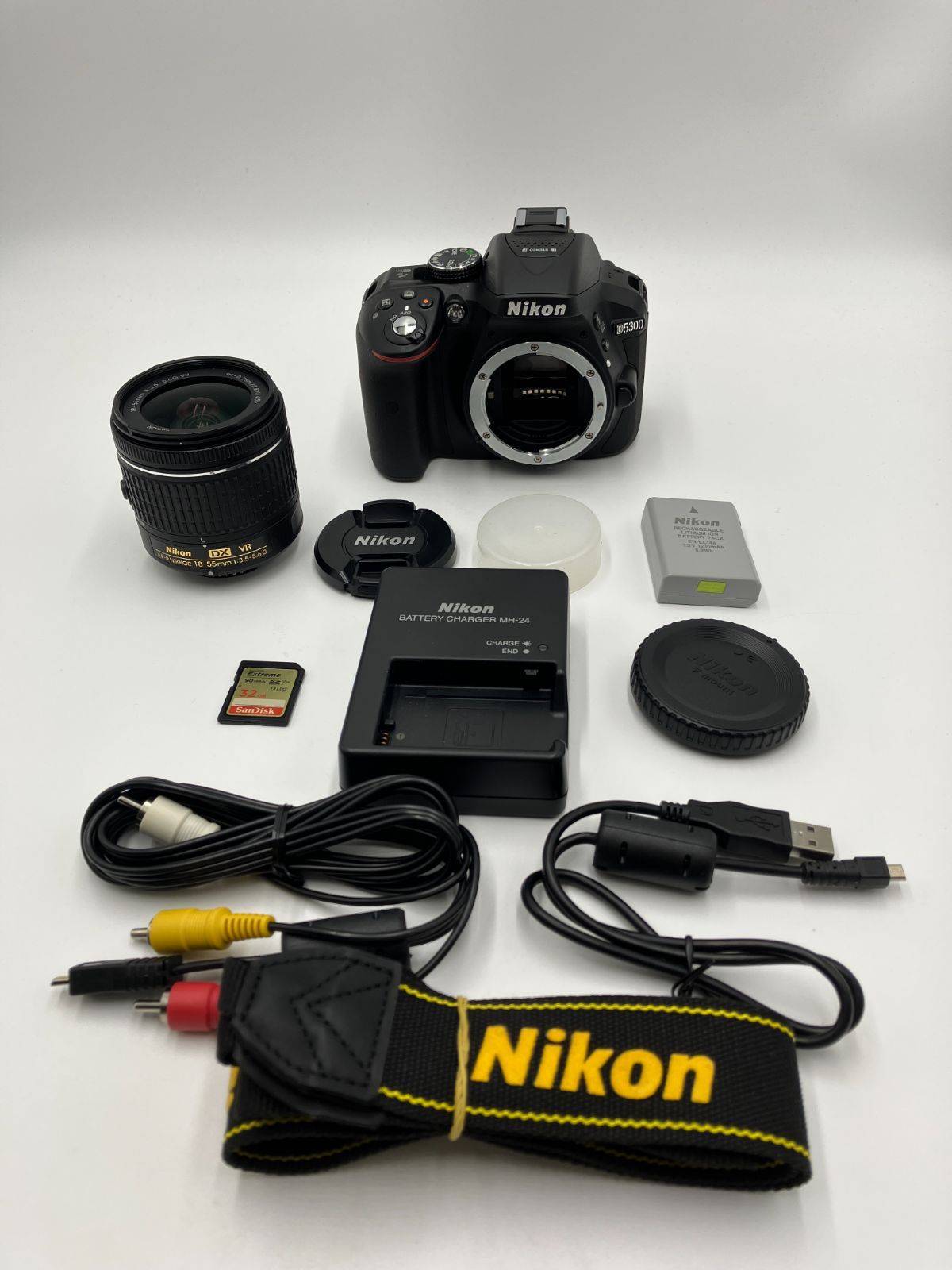 【動作確認済】Nikon D5300 AF-P DX NIKKOR 18-55mm F3.5-5.6G VR 標準ズームレンズキット