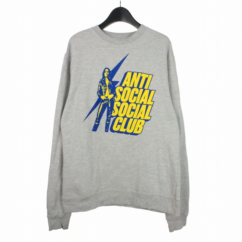 ヒステリックグラマー アンチソーシャルソーシャルクラブ スウェット トレーナー ヒステリックグラマー HYSTERIC GLAMOUR × アンチソーシャルソーシャル
