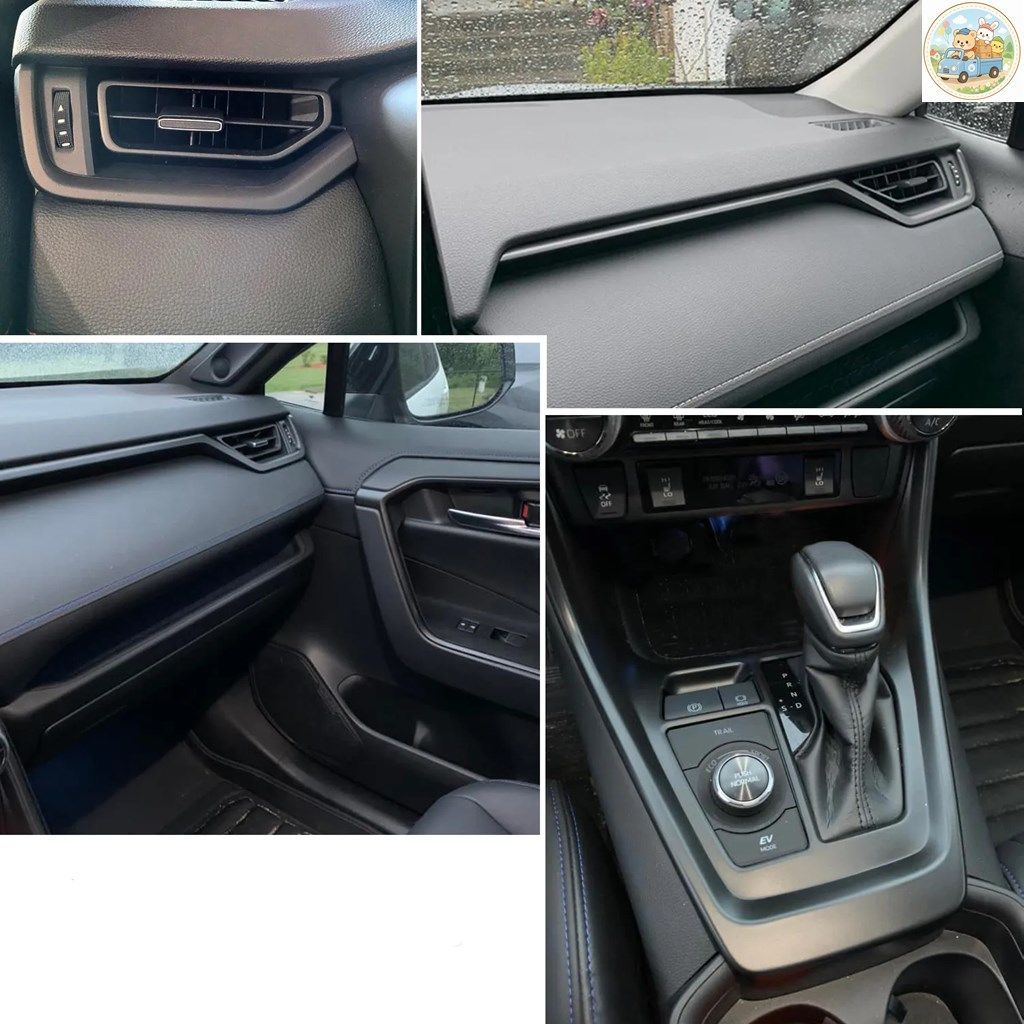 LHD RHD トヨタ RAV4 2019-2024 車用マットABSインテリアプロテクターモールディングカバーセット