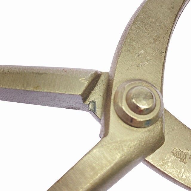 ☆中古品☆直徳 全長約250mm NM 菊シボリ 板金鋏 板金工具 ムーン