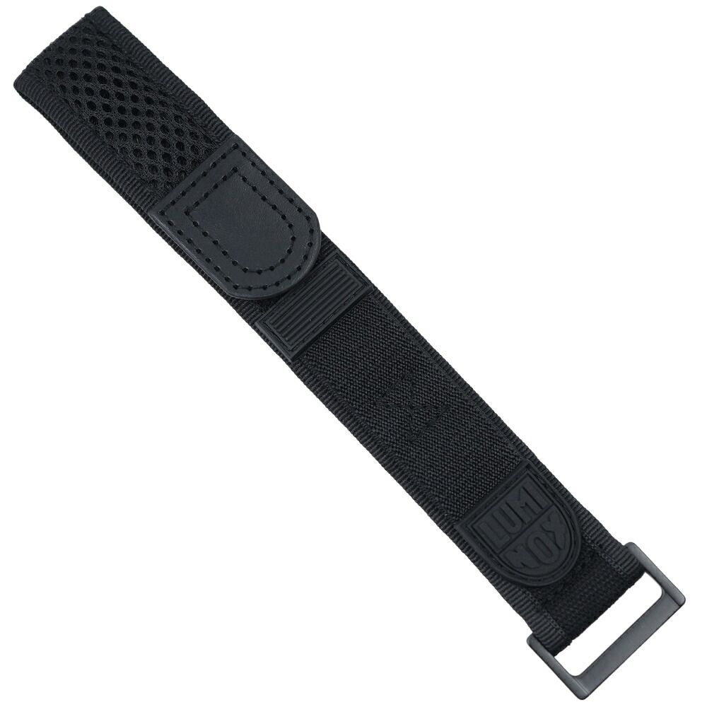 ルミノックス 腕時計 交換ベルト ストラップ バンド 22mm ネイビーシール ベルクロ ラバーロゴ ブラック メンズ LUMINOX FNX.3900.29B.K Navy SEAL Velcro Black FNX-3900-29B-K