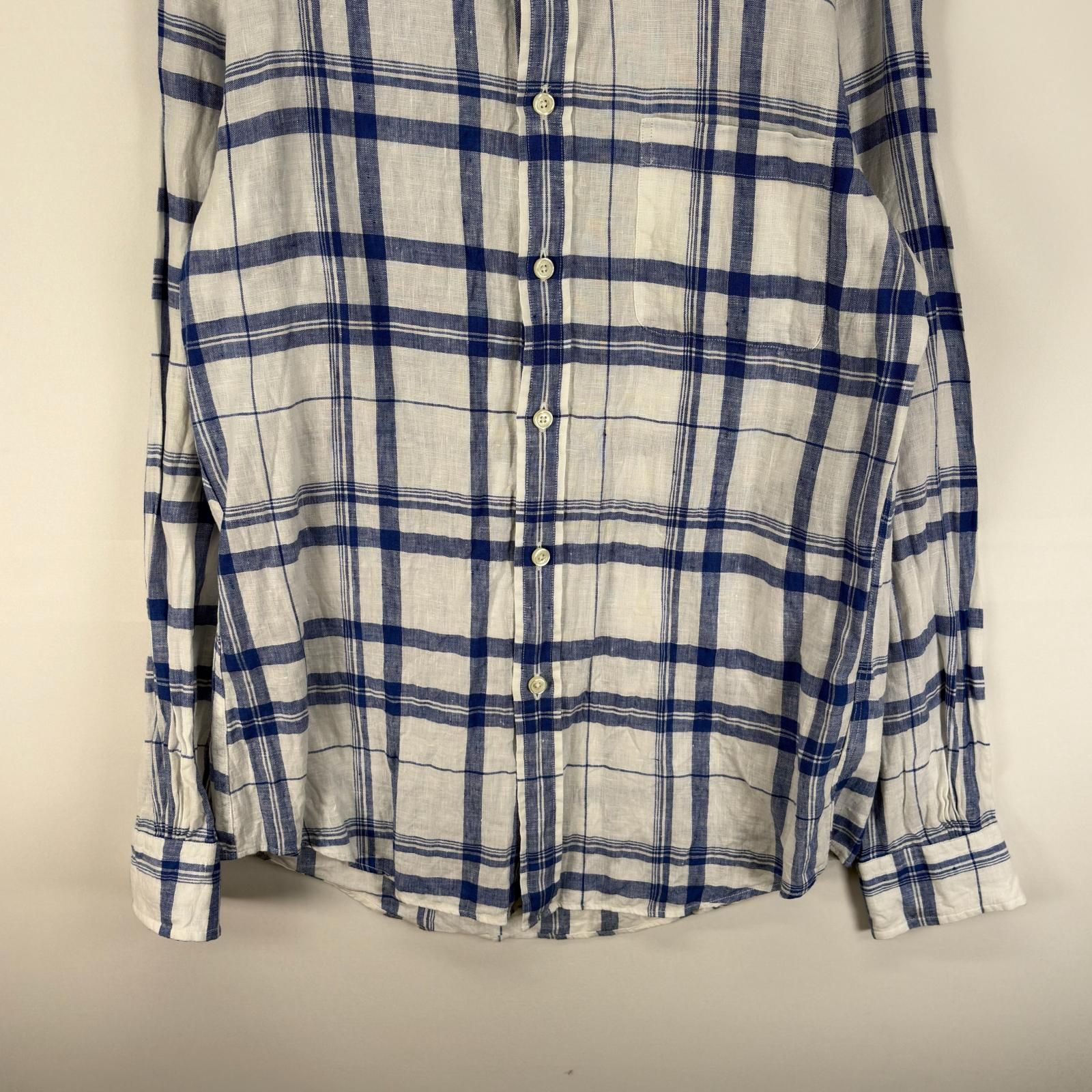 古着 ブルックスブラザーズ Brooks Brothers 長袖シャツ ボタンダウン 胸ポケット REGENT S ブルー系 チェック メンズ