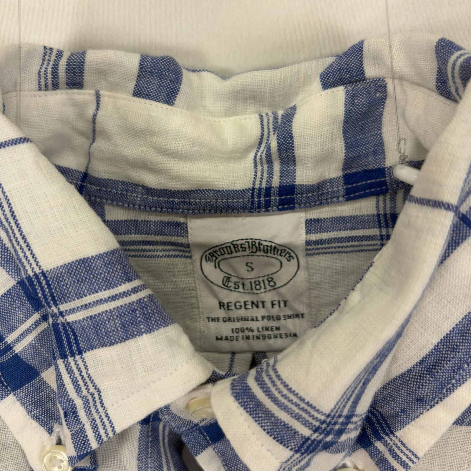 古着 ブルックスブラザーズ Brooks Brothers 長袖シャツ ボタンダウン 胸ポケット REGENT S ブルー系 チェック メンズ