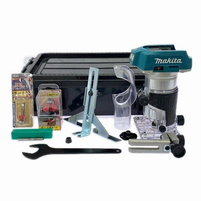 ☆中古品☆makita マキタ 18V 充電式トリマー RT50D ビットその他付き 