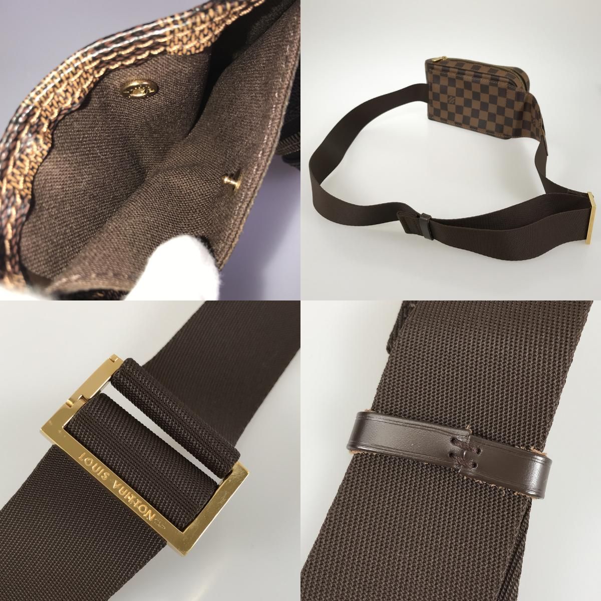 ルイ・ヴィトン LOUIS VUITTON ダミエ ジェロニモス N51994 PVC ボディ