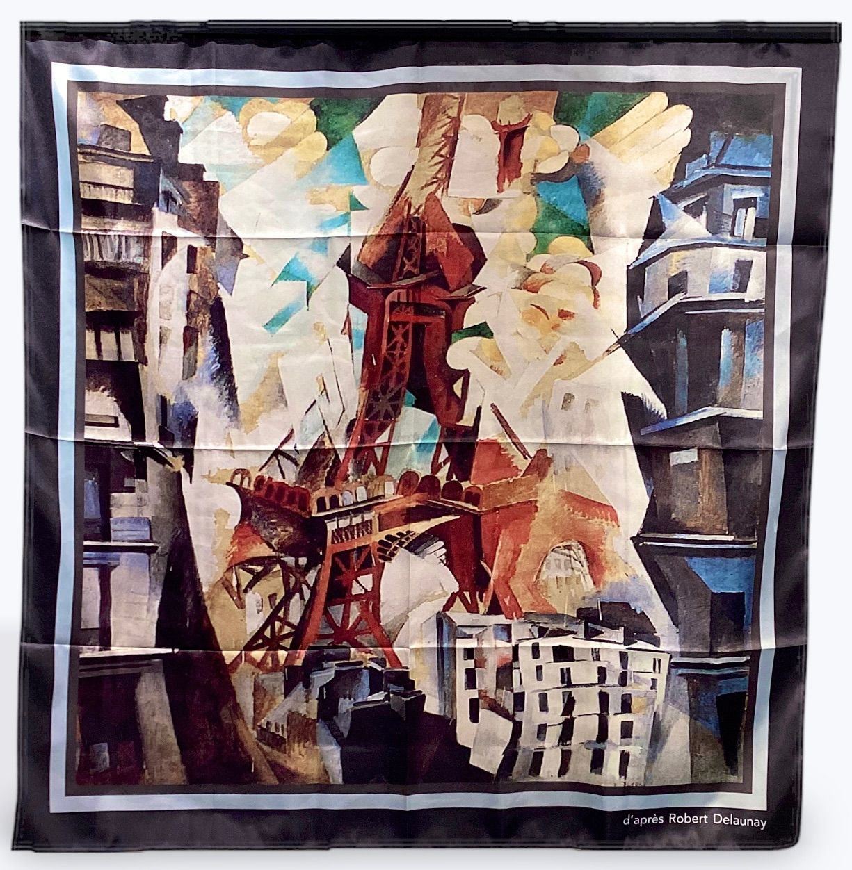 アートスカーフ ドローネ　エッフェル塔1911