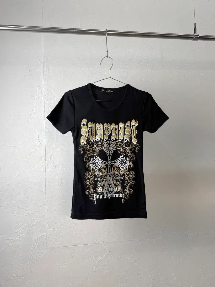 Blue Strive ゴシック 半袖 Tシャツ