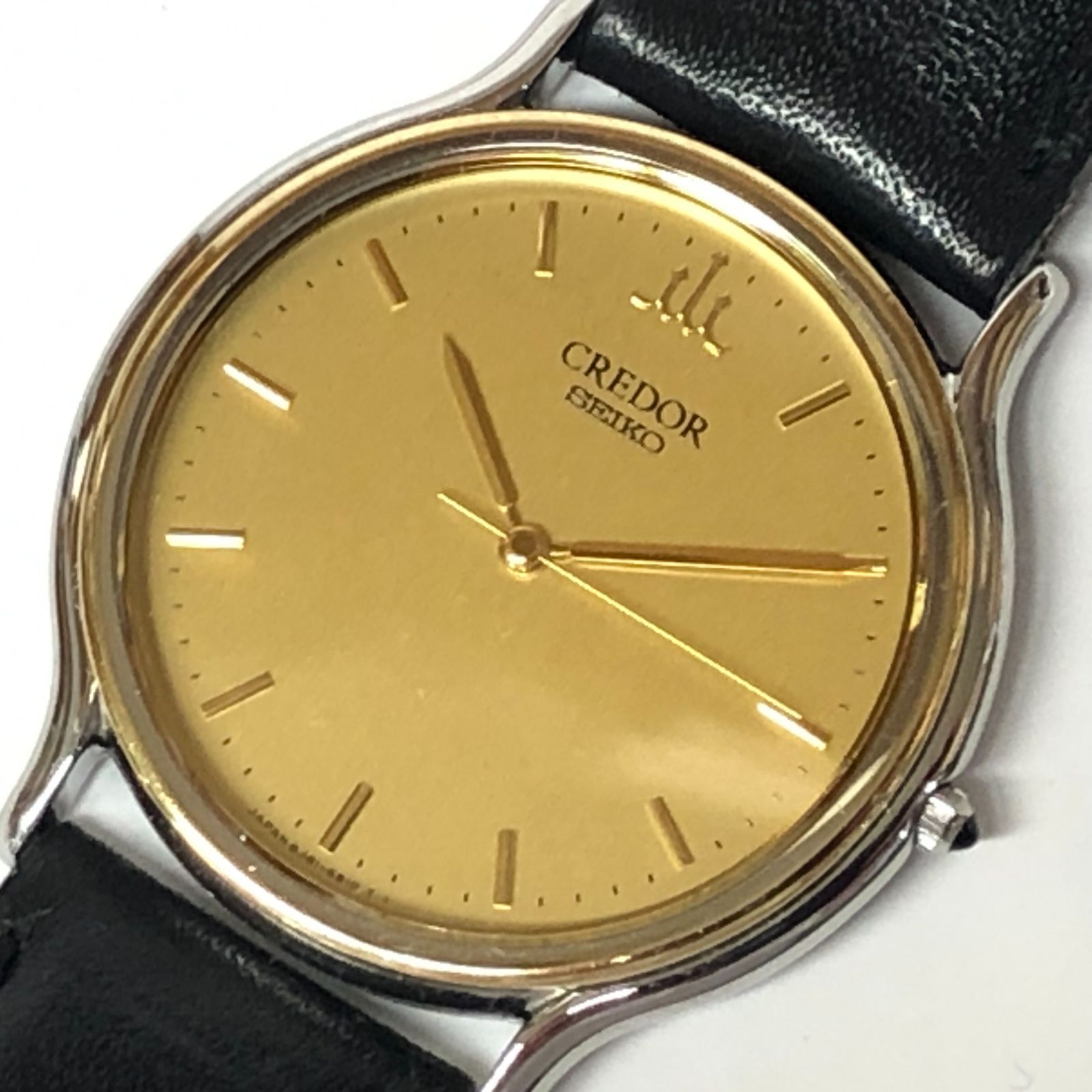 m001 X(60) セイコー クレドール 18KTベゼル 8J81-6B00 メンズ クォーツ腕時計 稼働品 SEIKO CREDOR