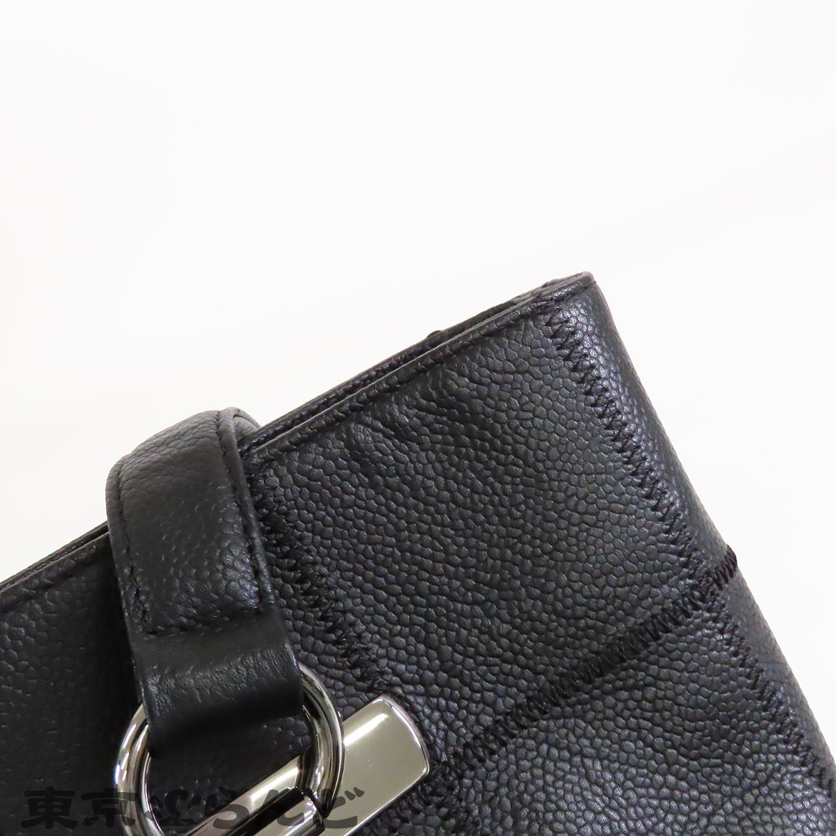 シャネル CHANEL チョコバー トートバッグ ブラック 黒 シルバー金具