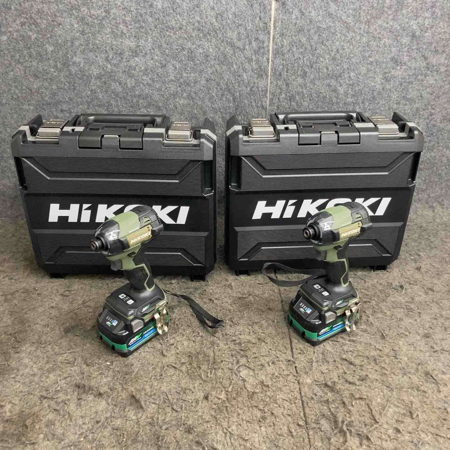 ハイコーキ(HIKOKI ) コードレスインパクトドライバ フォレストグリーン WH36DD(2XHGSZ) 2台まとめ売り【鴻巣店】