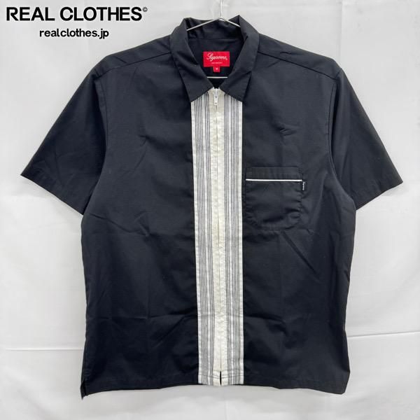 Supreme/シュプリーム【22SS】Bowling Zip S/S Shirt/ボーリング ジップ 半袖シャツ/ブラック/M
