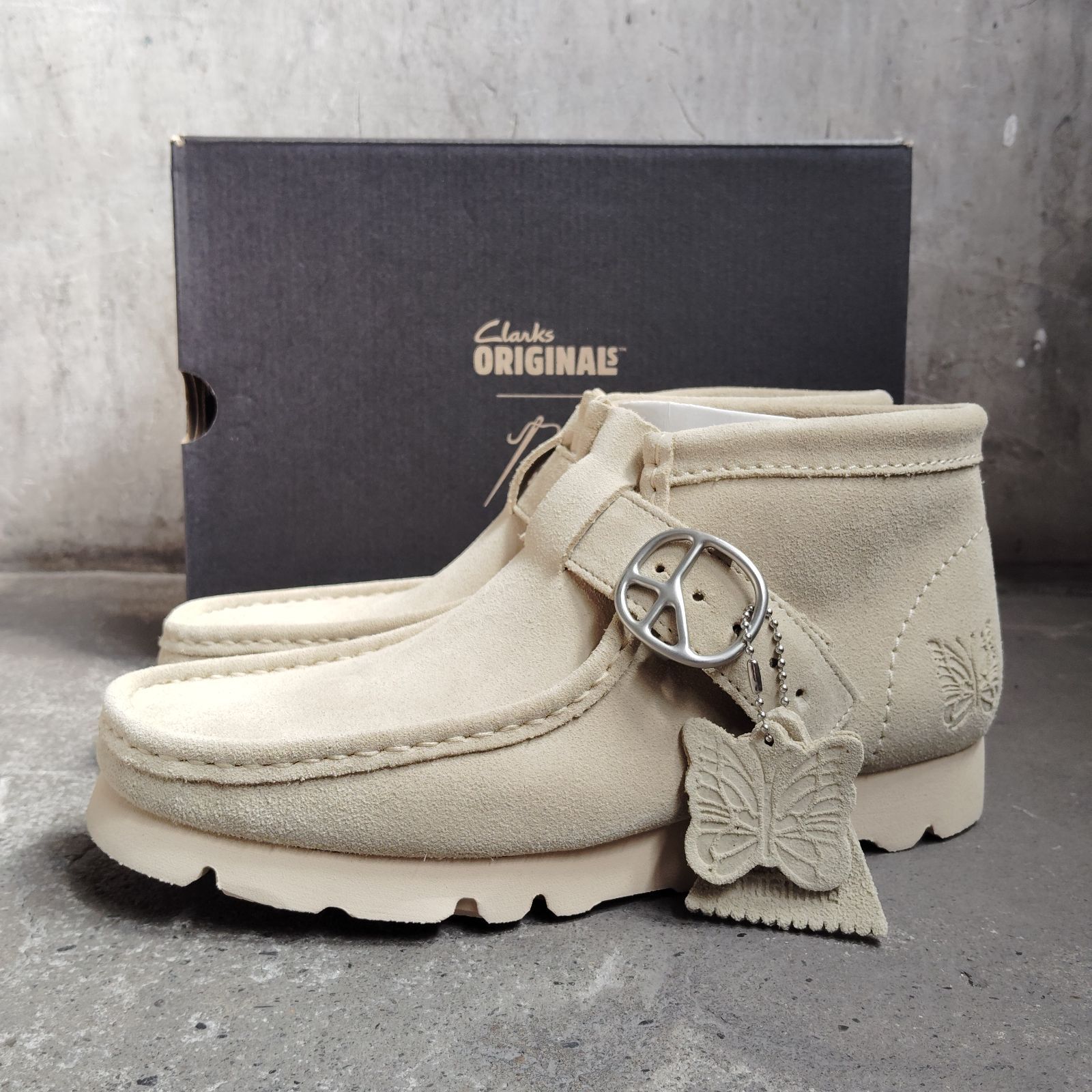 Clarks × Needles Walla Strap Bt Maple Suede UK7.5 クラークス