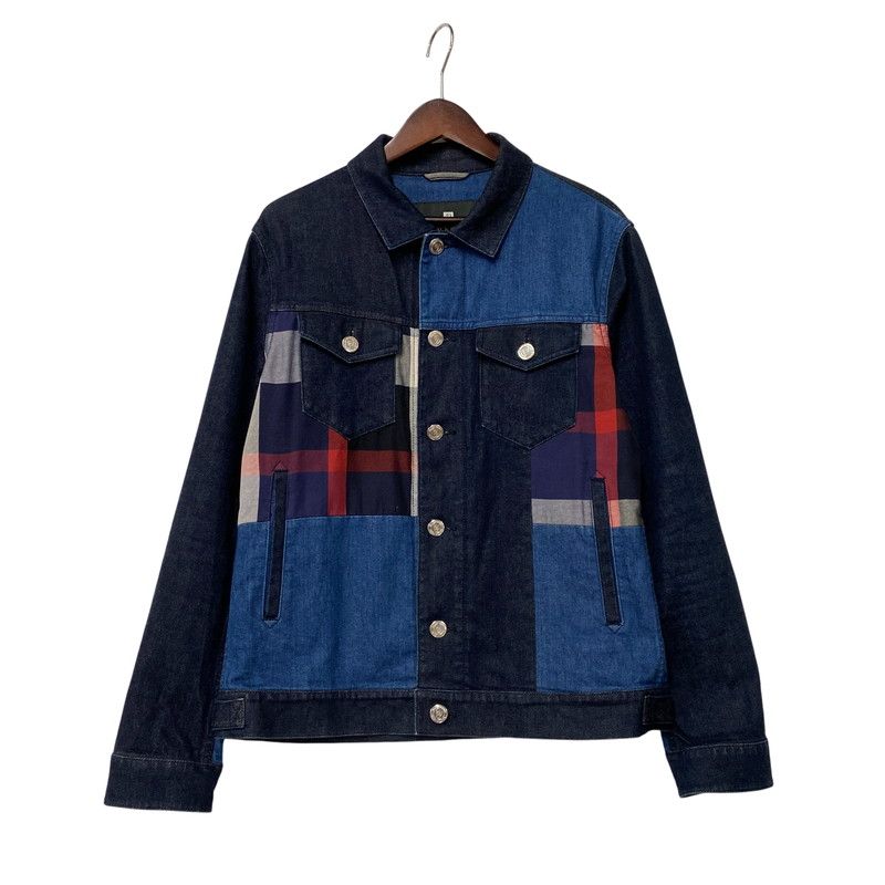 【中古品】 BLACK LABEL CRESTBRIDGE ブラックレーベル・クレストブリッジ PATCHWORK DENIM JACKET 51F17-116-28 パッチワーク デニムジャケット 【141-260530-as-01-izu】