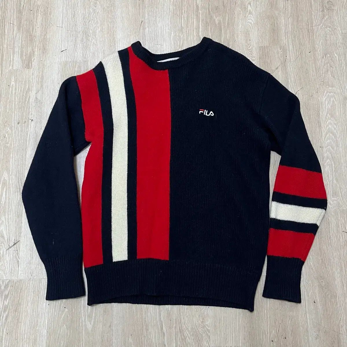 FILA 90s レディース ロゴ ニット セーター M/95