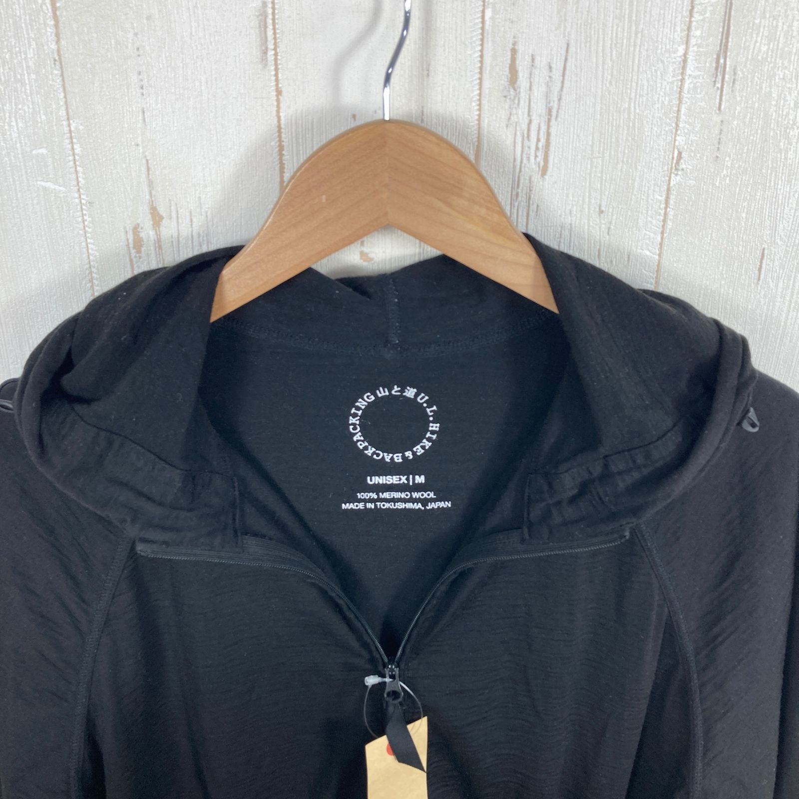 ✉️Unisex M ブラック系 Yamatomichi ( 山と道 ) メリノ フルジップ
