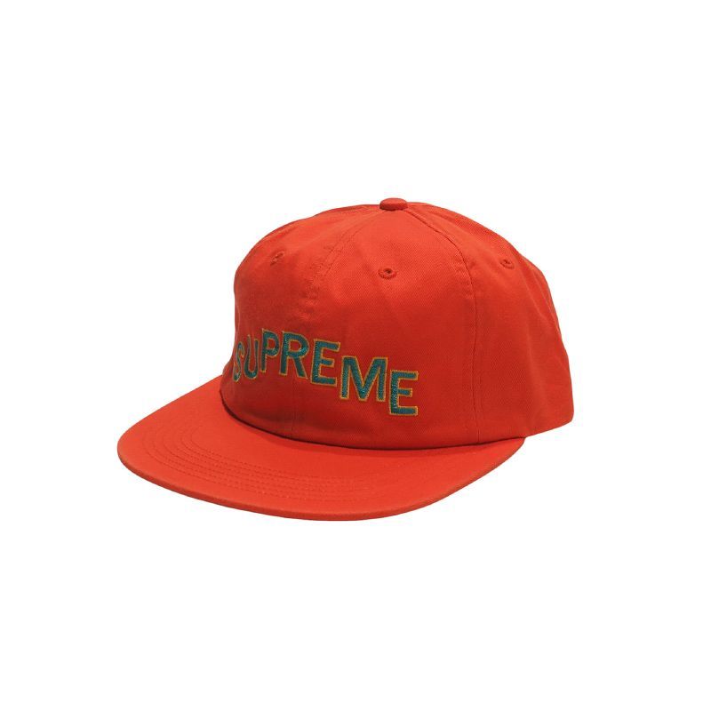 SUPREME シュプリーム 17AW STEPPED ARC 6-PANEL CAP 6パネル キャップ オレンジ June