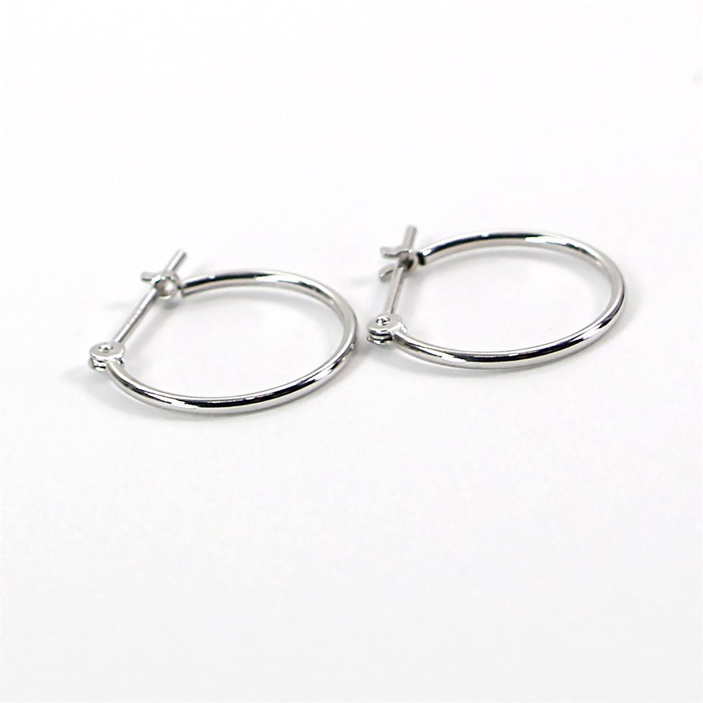 ピアス　K14WG　フープ　1.0ｘ15　21052600401Ｇ