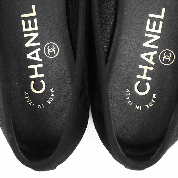 【美品】CHANEL バレリーナ　ブラック 極美品】CHANEL シャネル バレリーナ サイズ 36C レディース G02819