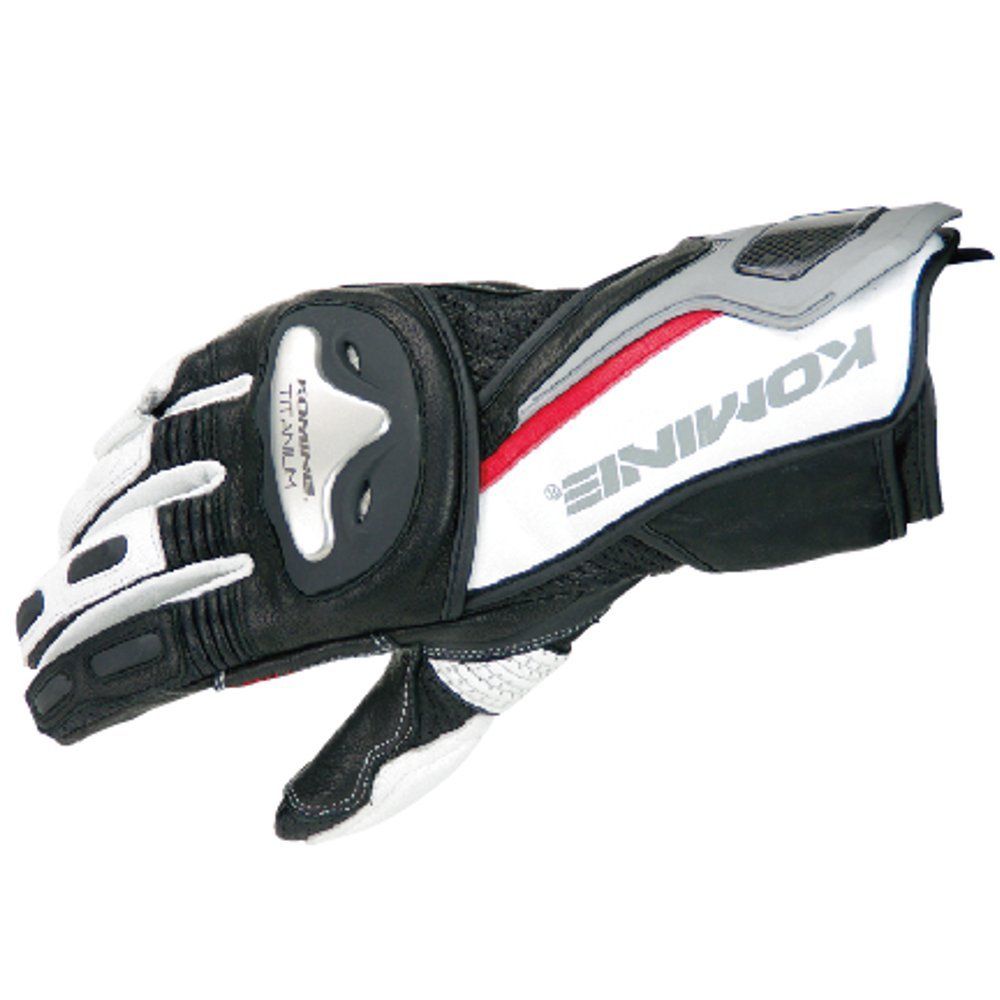 新品 KOMINE(コミネ) GK-149 Titanium Racing Gloves-ALEX black/white S 06-149