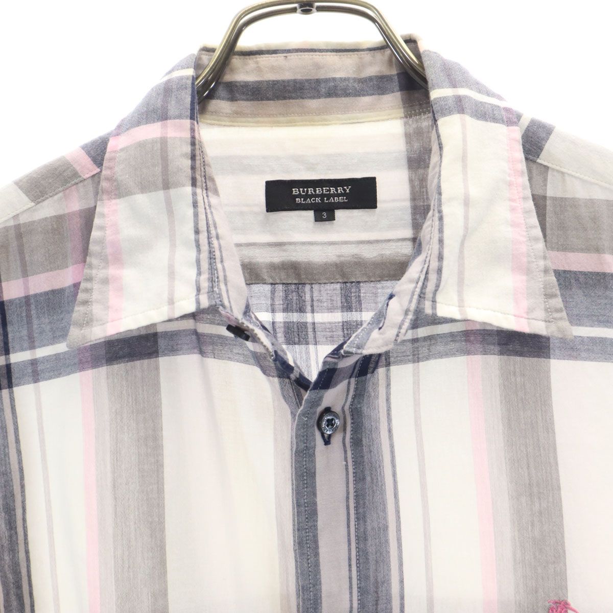 BURBERRY BLACK LABEL バーバリーブラックレーベル チェック柄 半袖