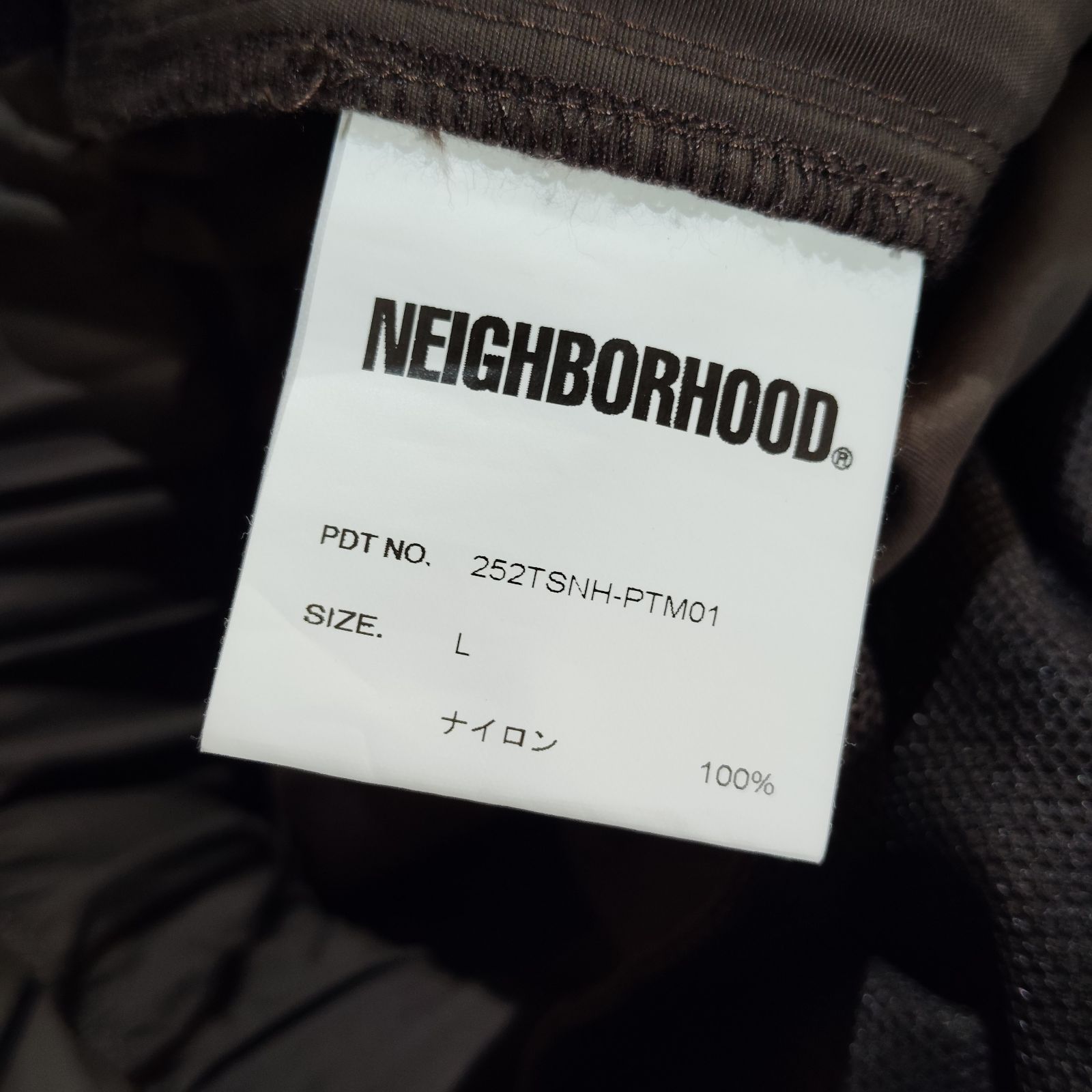 NEIGHBORHOOD 25ss NYLON CLIMBING PANTS ブラウン L ネイバーフッド 