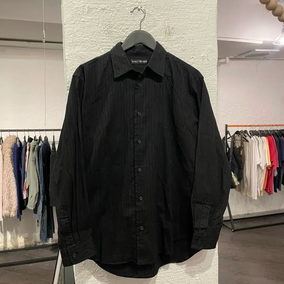 ISSEY MIYAKE パイピング デザインテープ シャツ