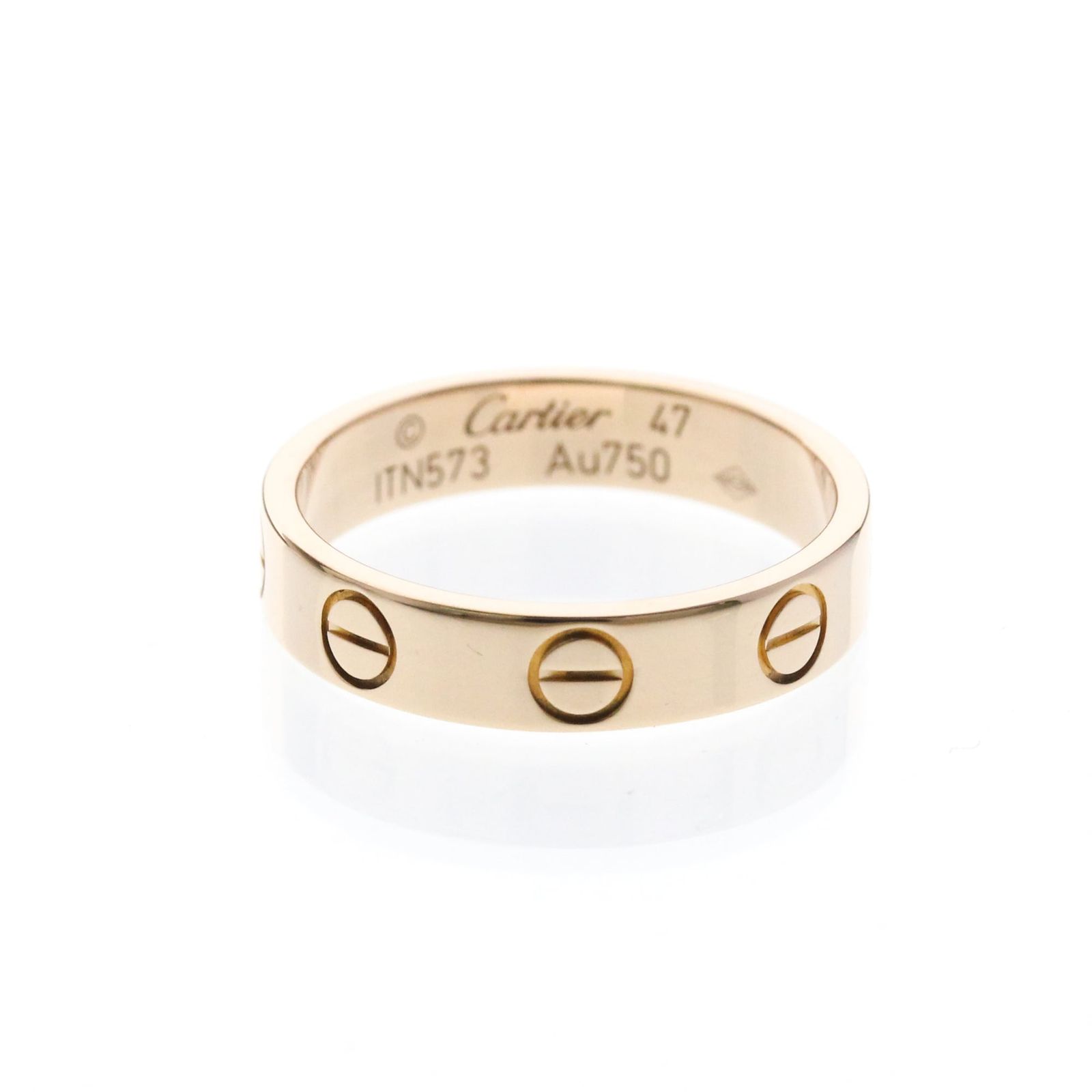 カルティエ(Cartier) ミニラブリング K18ピンクゴールド(K18PG) ファッション 無し バンドリング ピンクゴールド(PG)