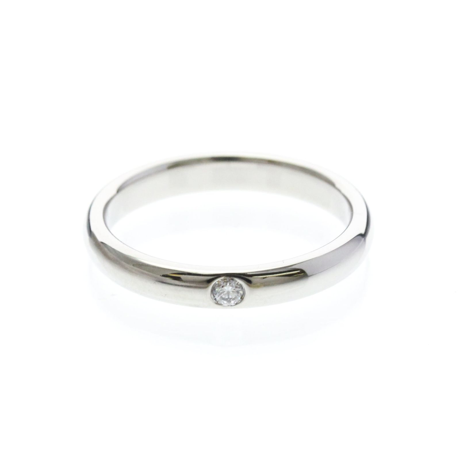 ハリー・ウィンストン(Harry Winston) マリッジリング 1P ダイヤモンド プラチナ ファッション ダイヤモンド バンドリング シルバー