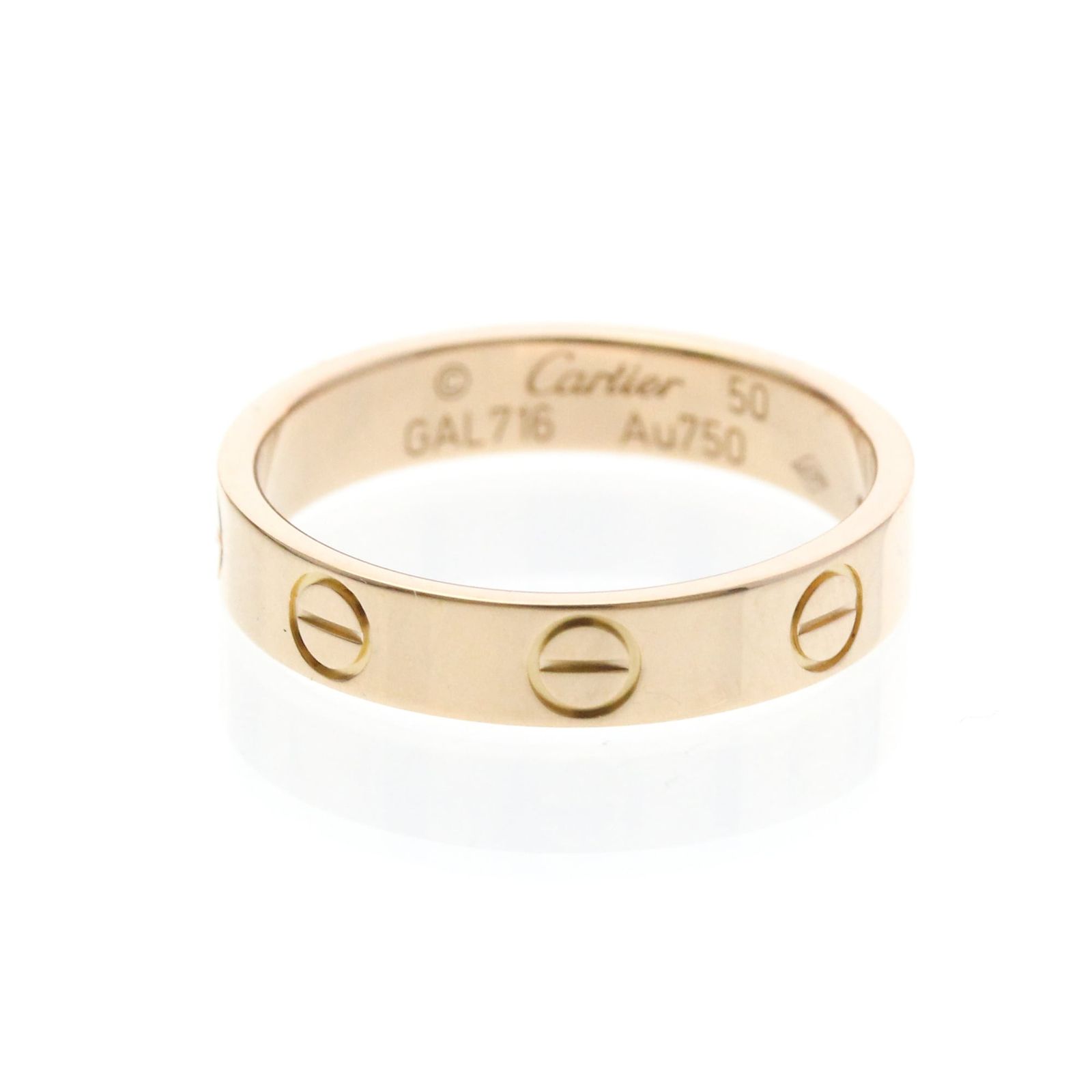 カルティエ(Cartier) ミニラブリング K18ピンクゴールド(K18PG) ファッション 無し バンドリング ピンクゴールド(PG)