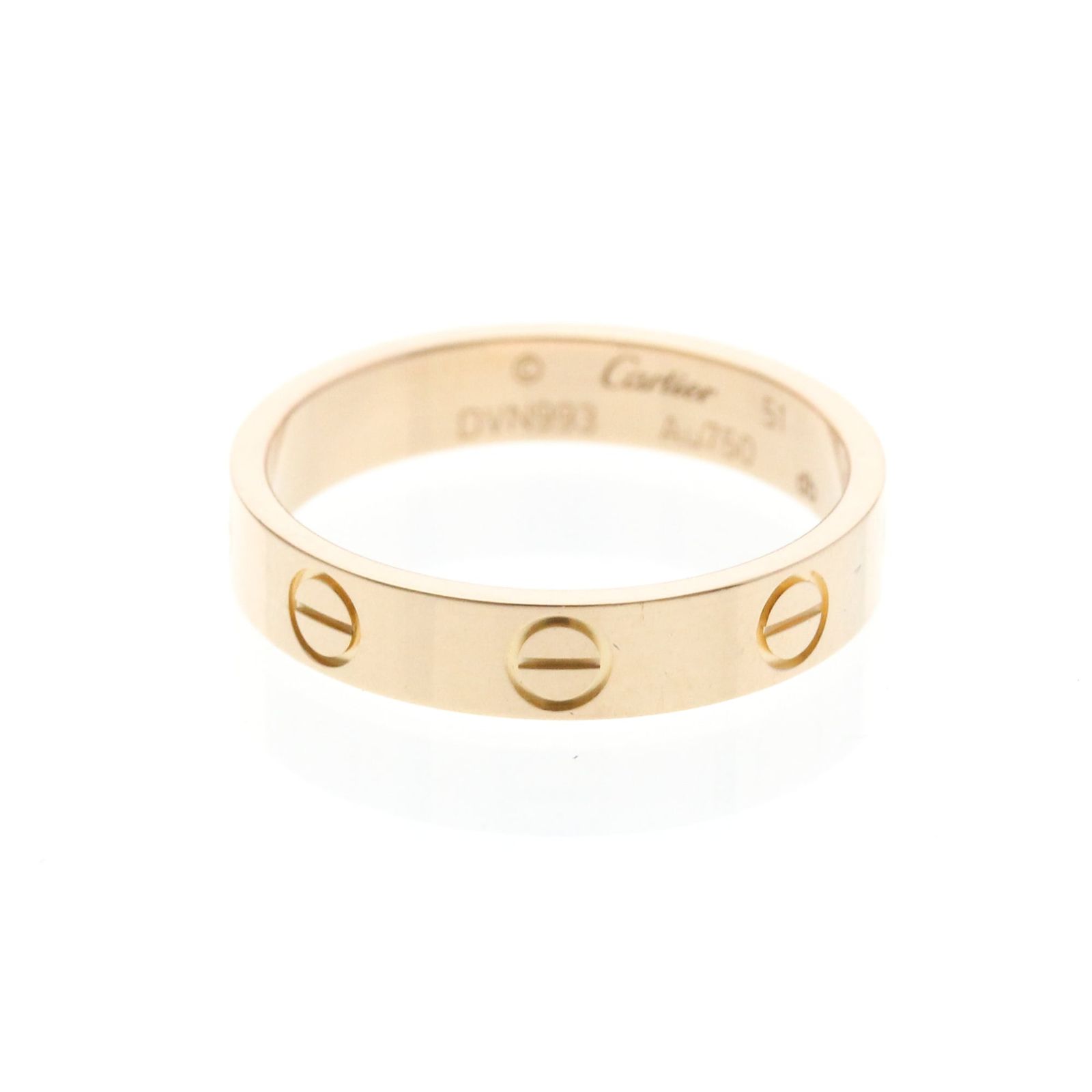 カルティエ(Cartier) ミニラブリング K18ピンクゴールド(K18PG) ファッション 無し バンドリング ピンクゴールド(PG)