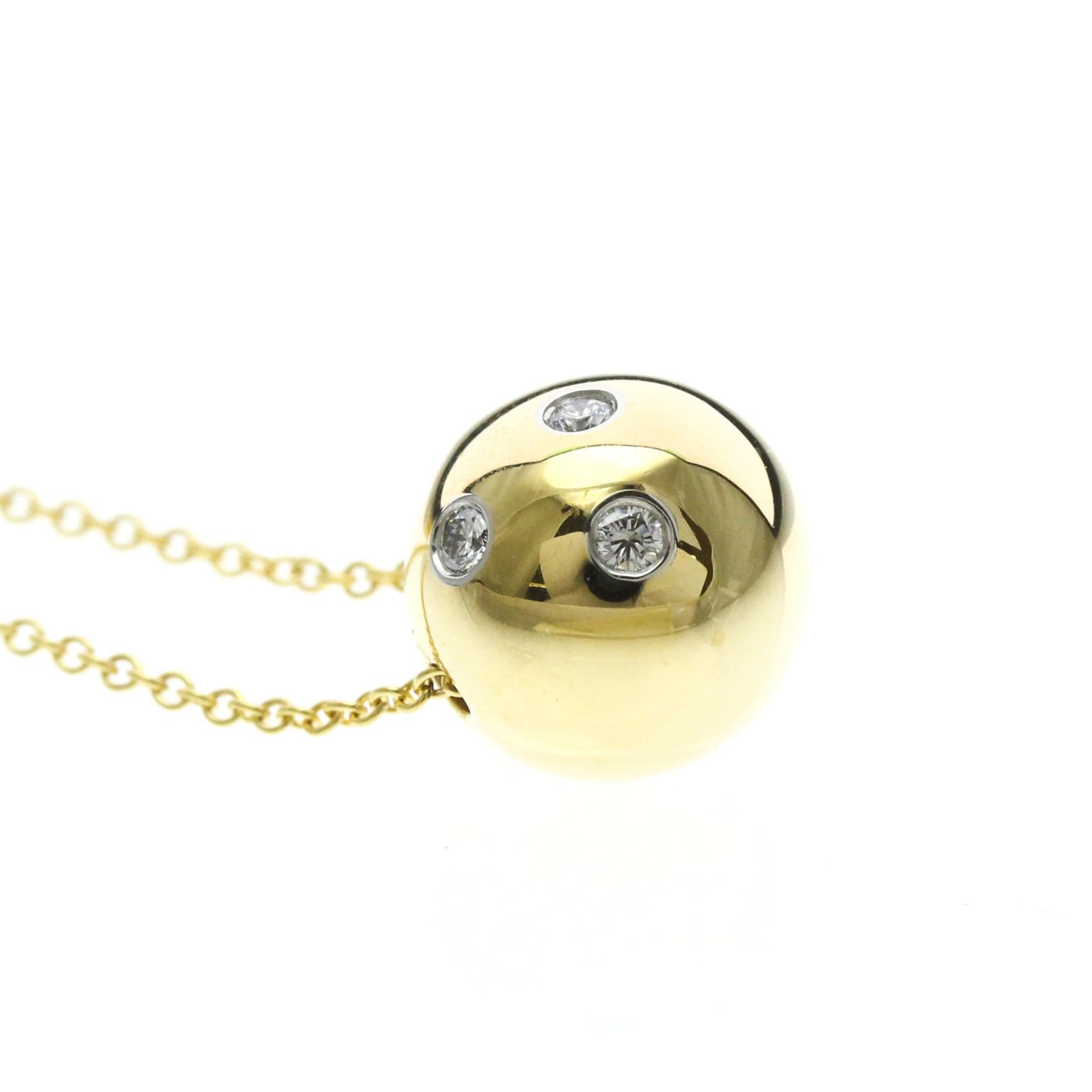 ティファニー TIFFANY&Co. ドッツボール ダイヤモンド ネックレス 40.5