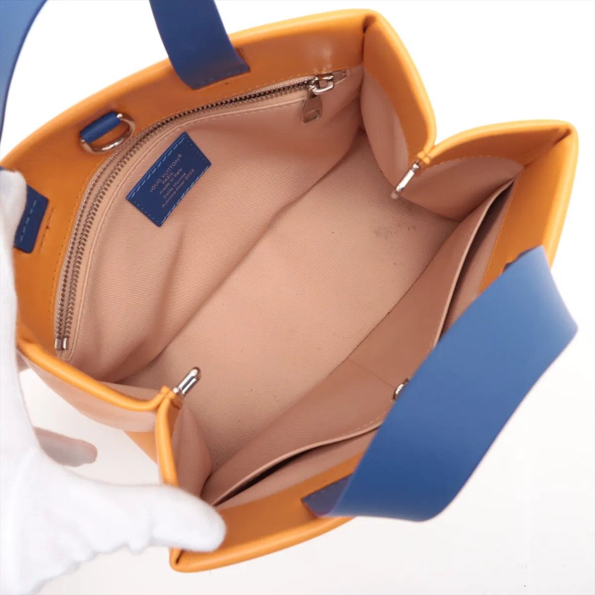 1円 極美品 ルイヴィトン RFID付 ショッパー トート MINI M15237 