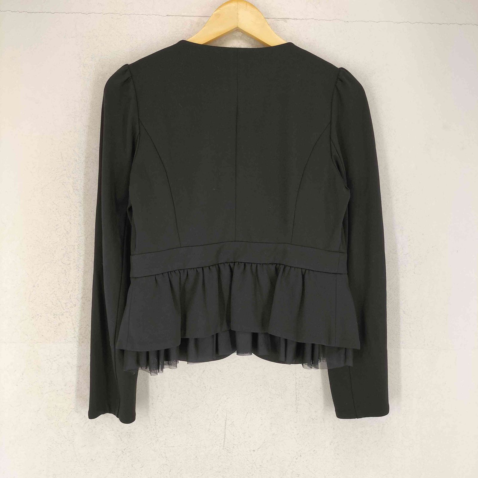 フランシュリッペ franche lippee black レースレイヤードデザイン
