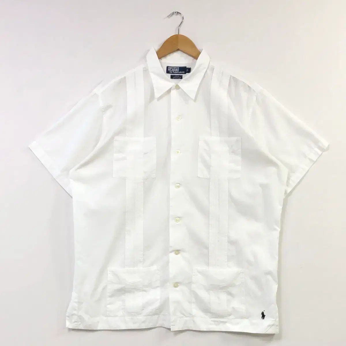 XL ポロ グァジャベーラ キューバ 白 シャツ
