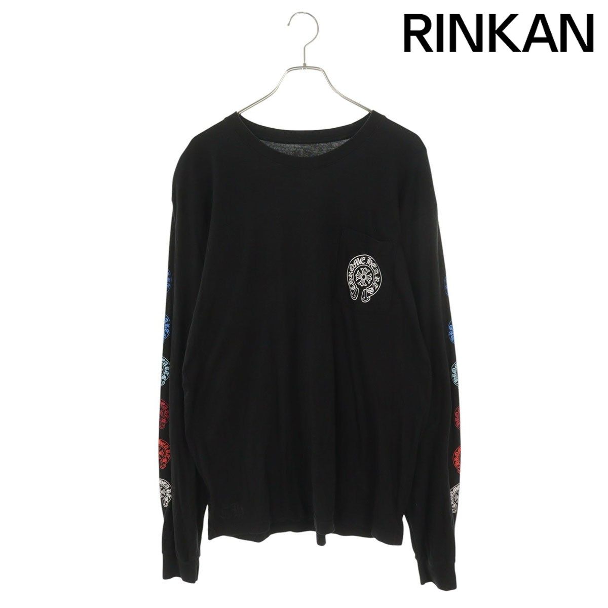 クロムハーツ CH L/S /1 バックホースシューアームグラデーションロゴ長袖カットソー メンズ XL