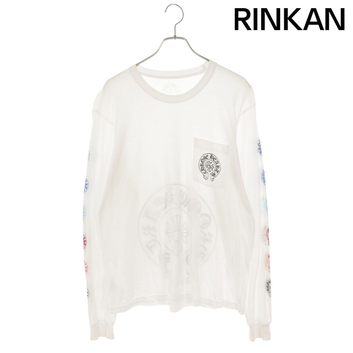 クロムハーツ CH L/S /1 バックホースシューアームグラデーションロゴ長袖カットソー メンズ L