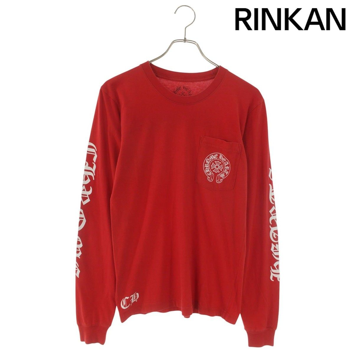 クロムハーツ CH L/S /1 バックスクロールラベルプリント長袖カットソー メンズ S