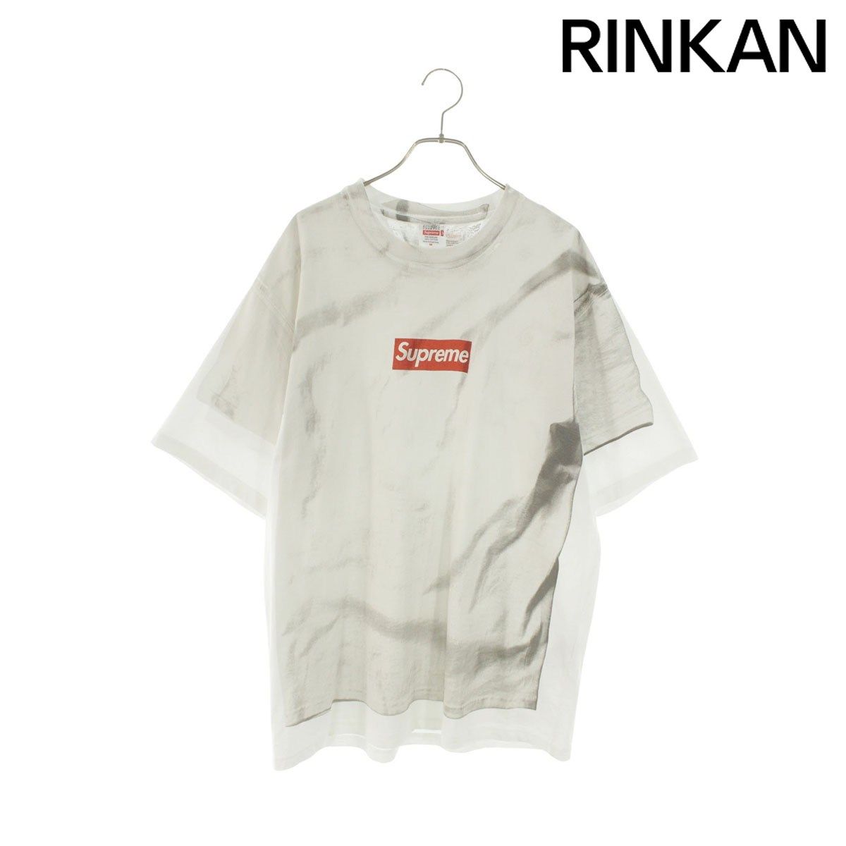 シュプリーム ×エムエムシックス MM6 Box Logo Tee 転写プリントボックスロゴTシャツ メンズ M