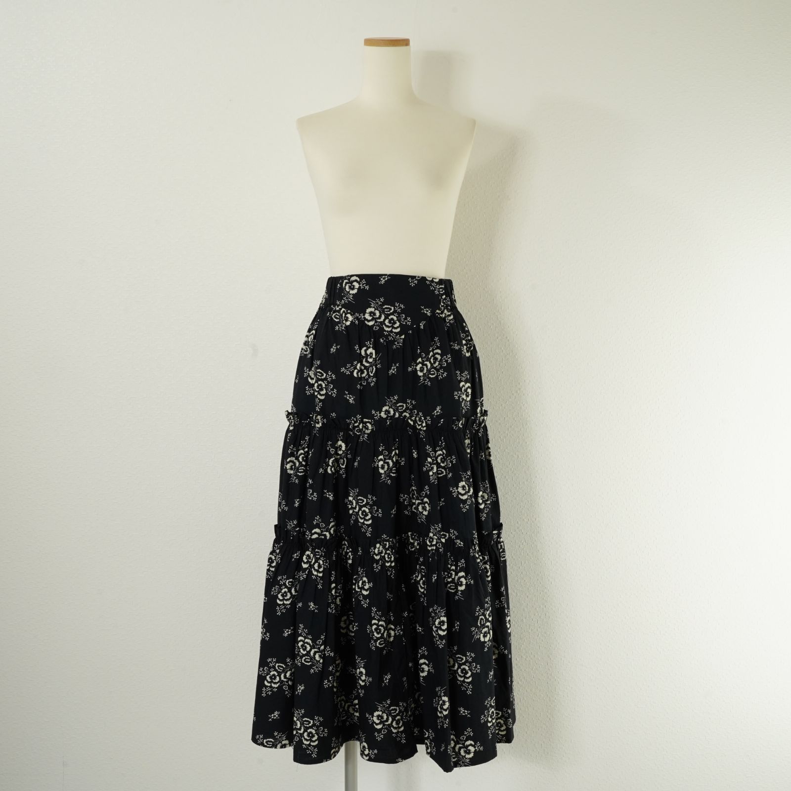 定価5.2万 未使用 Sea SEA NEW YORK ALESSIA PRINT シー ニューヨーク トゥモローランド コットン プリントティアードスカート ロング フラワー 花柄 コットン