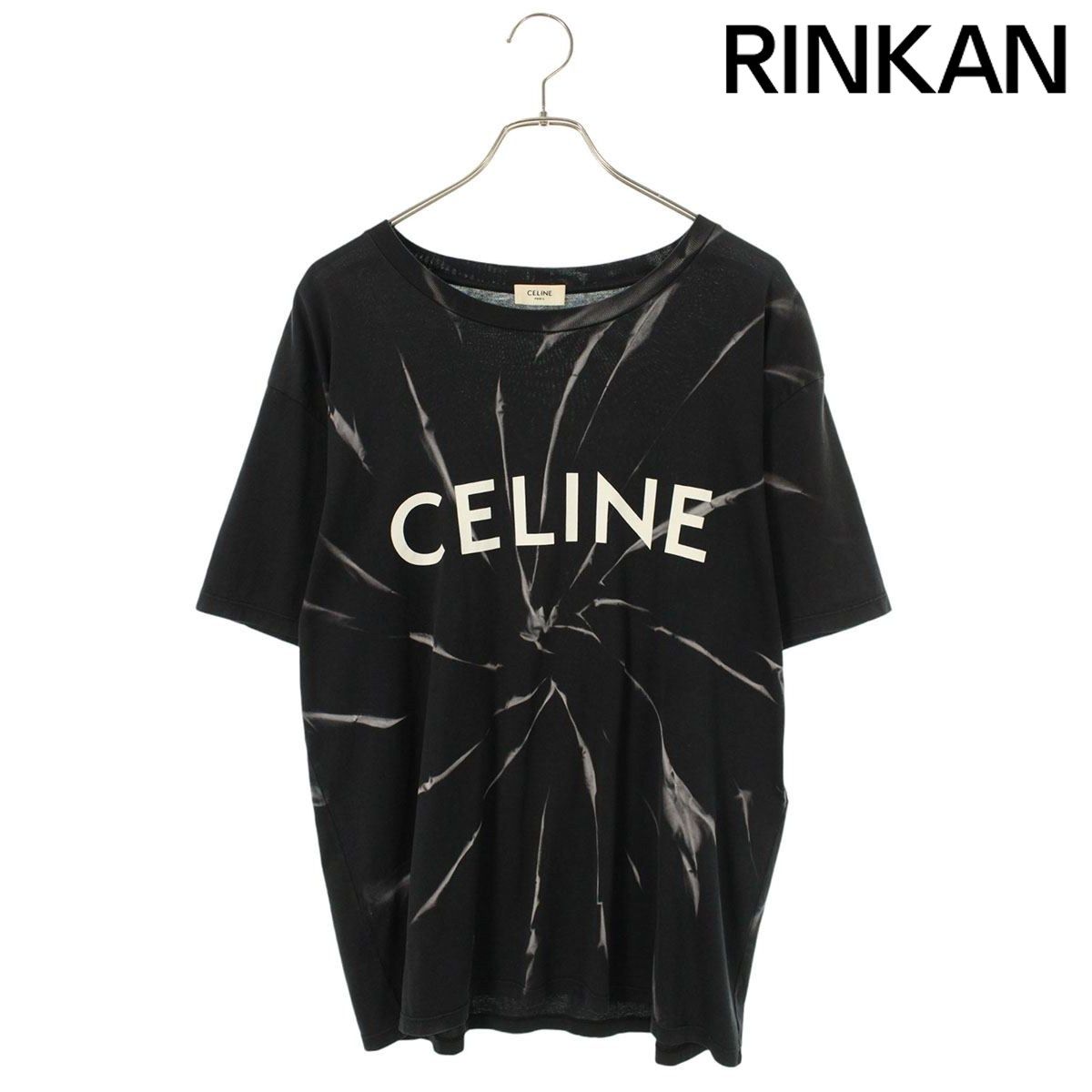 セリーヌ 2X820643O タイダイルーズフィットロゴプリントTシャツ メンズ S